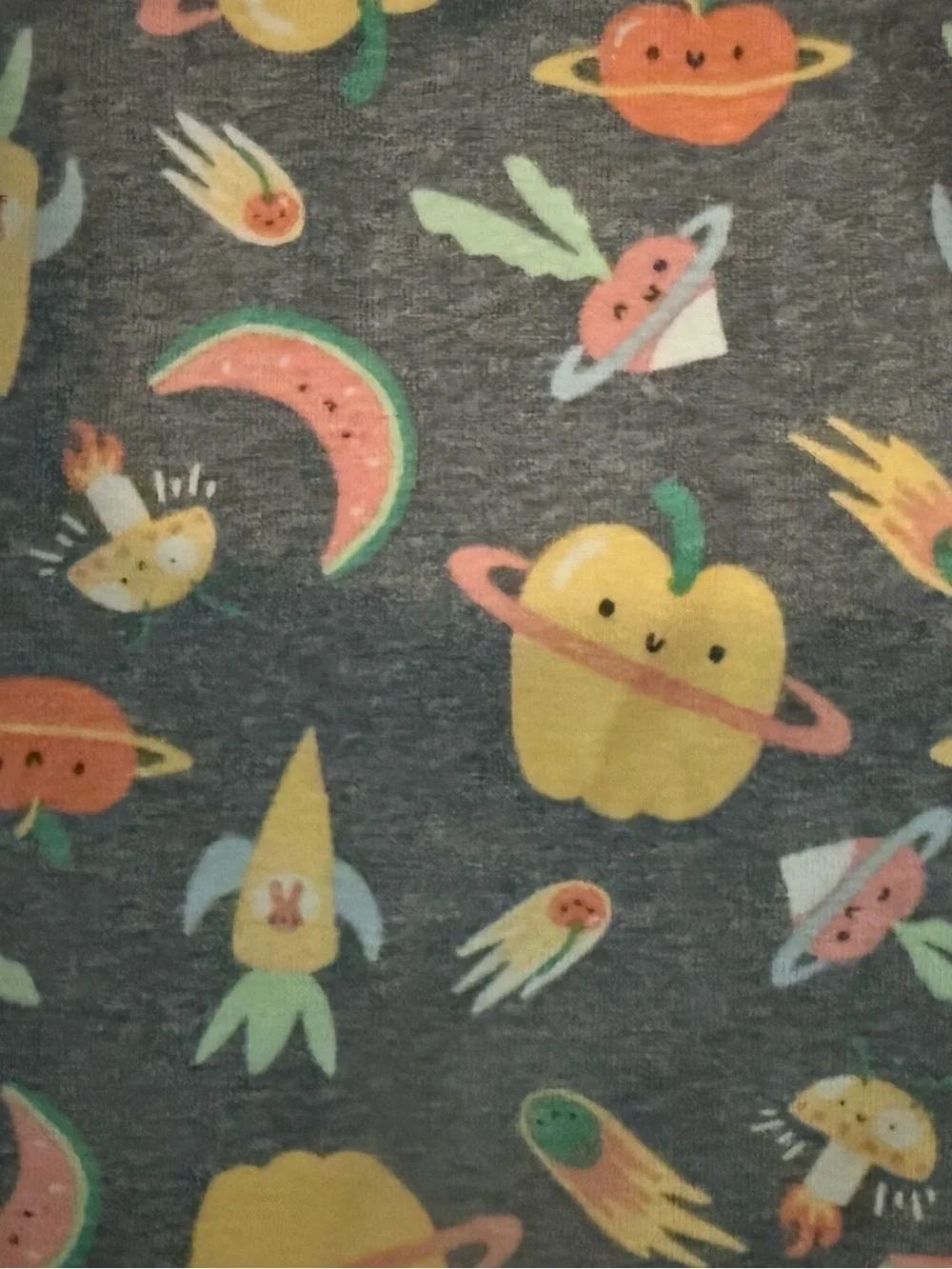 3T “Space Vegetables” Pajama Shirt and Shorts Set